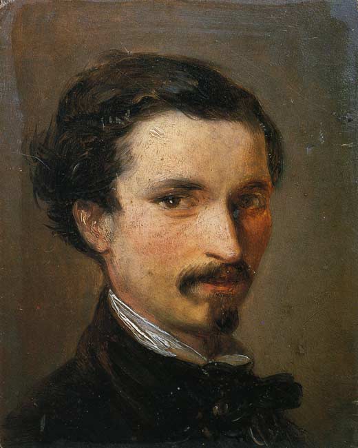 Silvestro Lega (1826–1895), Autoritratto (1861, Galleria…