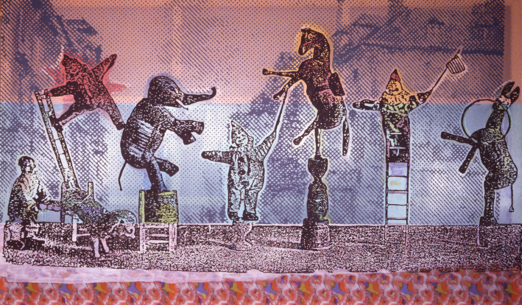 Sigmar Polke, Circus Figures (2005, tecnica mista su…