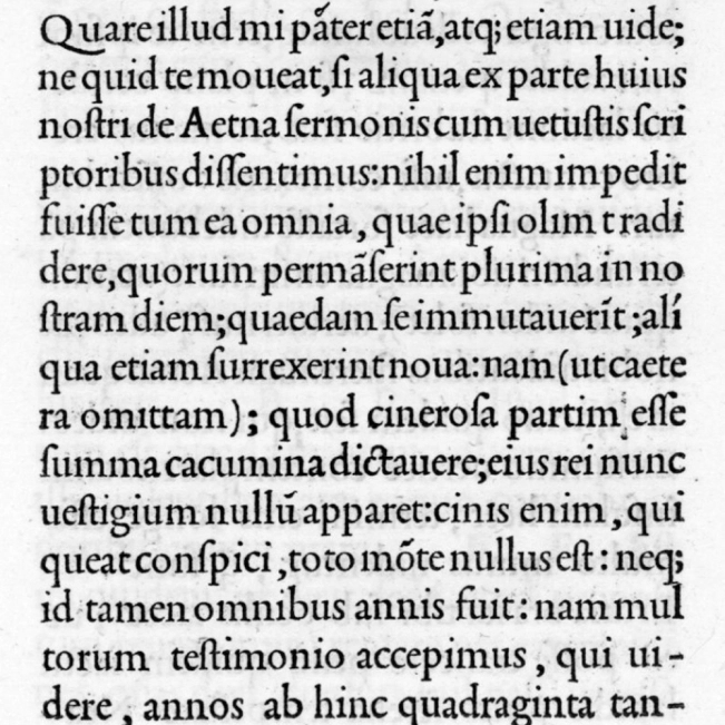 La nascita del punto e virgola (Pietro Bembo, De Aetna, Manuzio, Venezia 1496).
