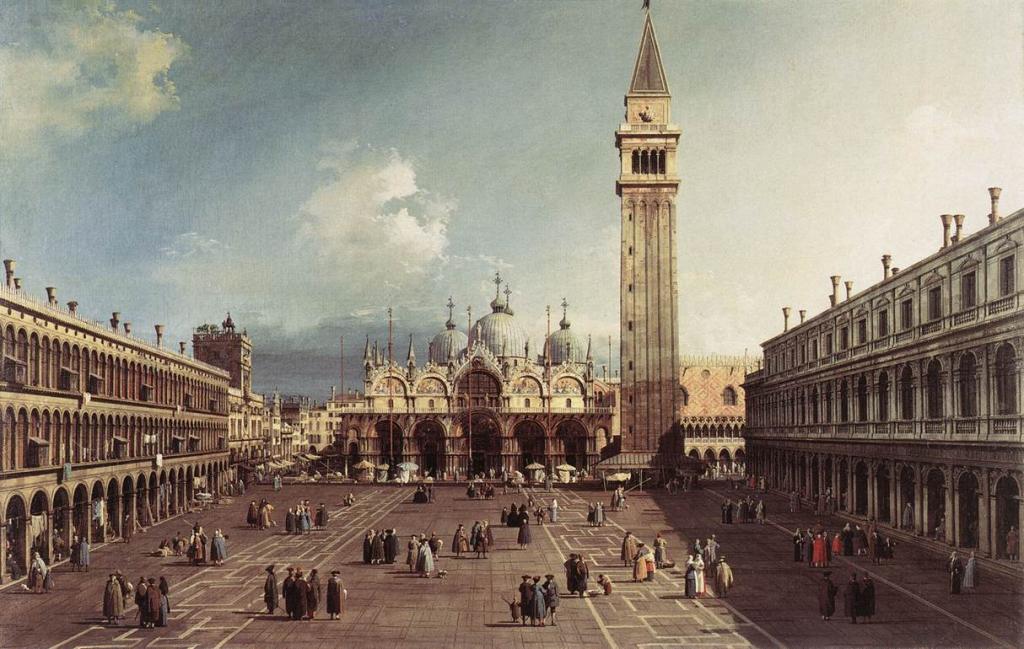 Canaletto, Piazza San Marco con la Basilica (1730, Fogg Art…