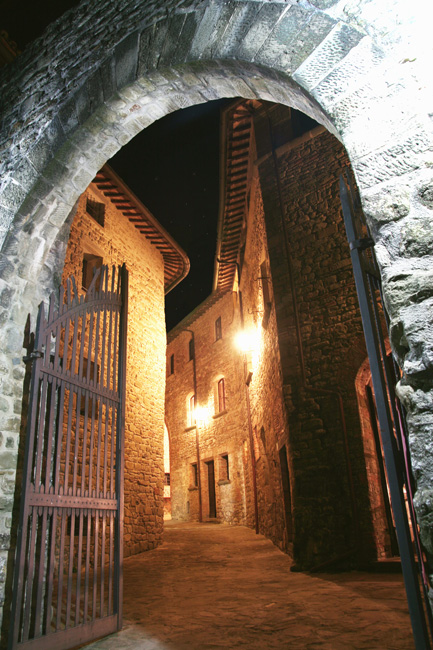 Uno scorcio del castello di Petroia (www.fortiviaggi.com).