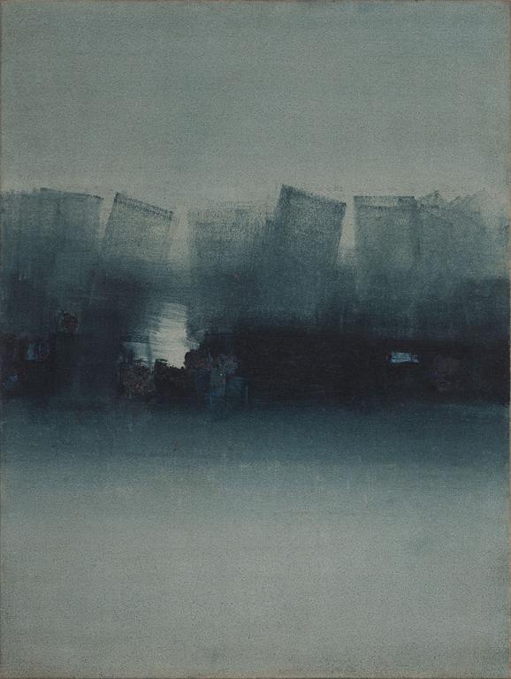 V. S. Gaitonde, senza titolo (1962, olio su tela 114.5 x 86…