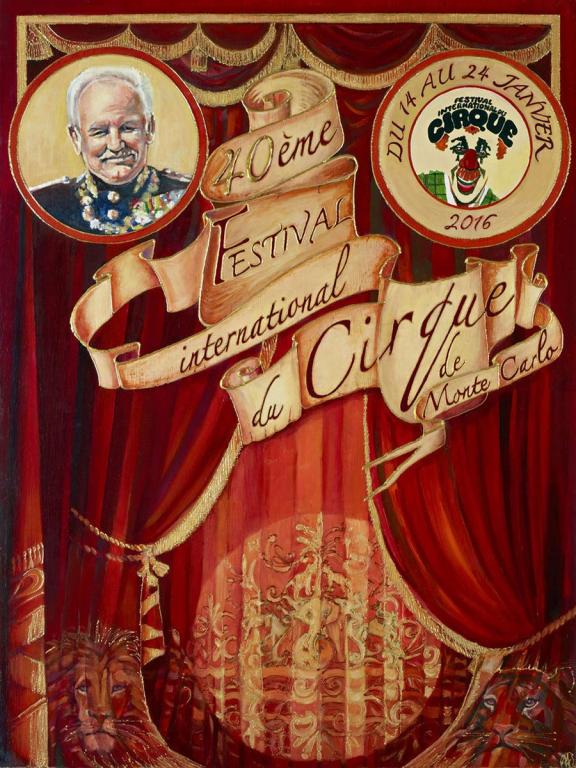 La locandina del 40.esimo Festival del Circo di Montecarlo …