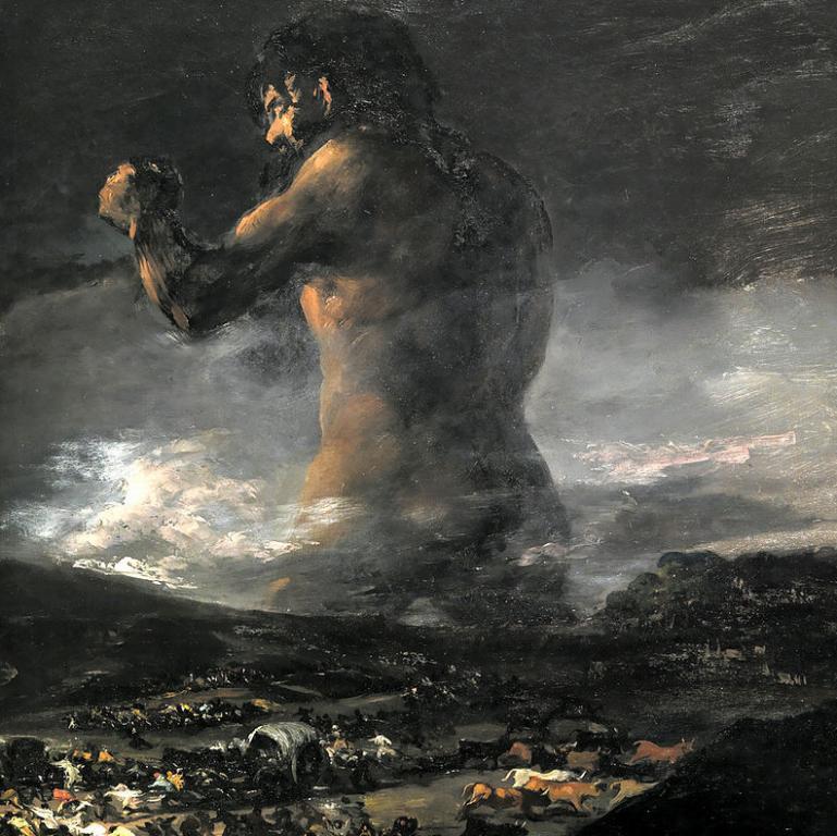 Il Colosso (attribuito a Francisco Goya, forse Asensio…