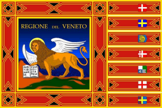 La bandiera della Regione Veneto (fonte:NotiziePlus).