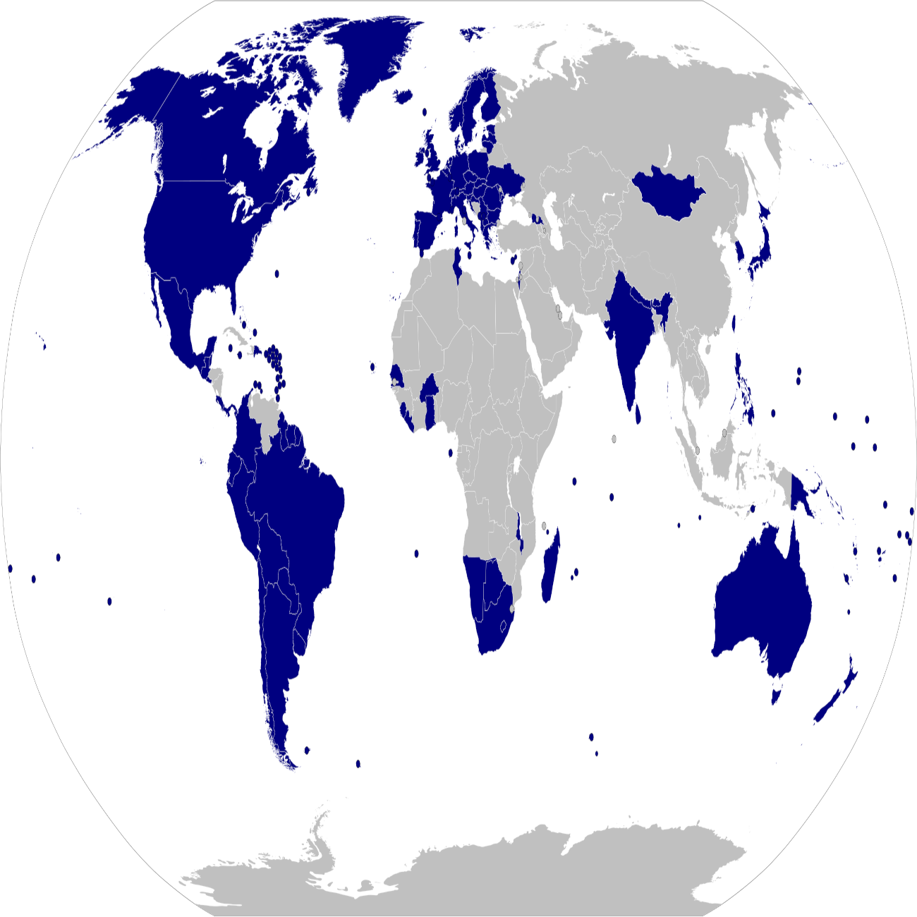 Una mappa delle democrazie elettorali secondo il rapporto 2021 Libertà nel mondo di Freedom House (fonte: commons.wikimedia.org).