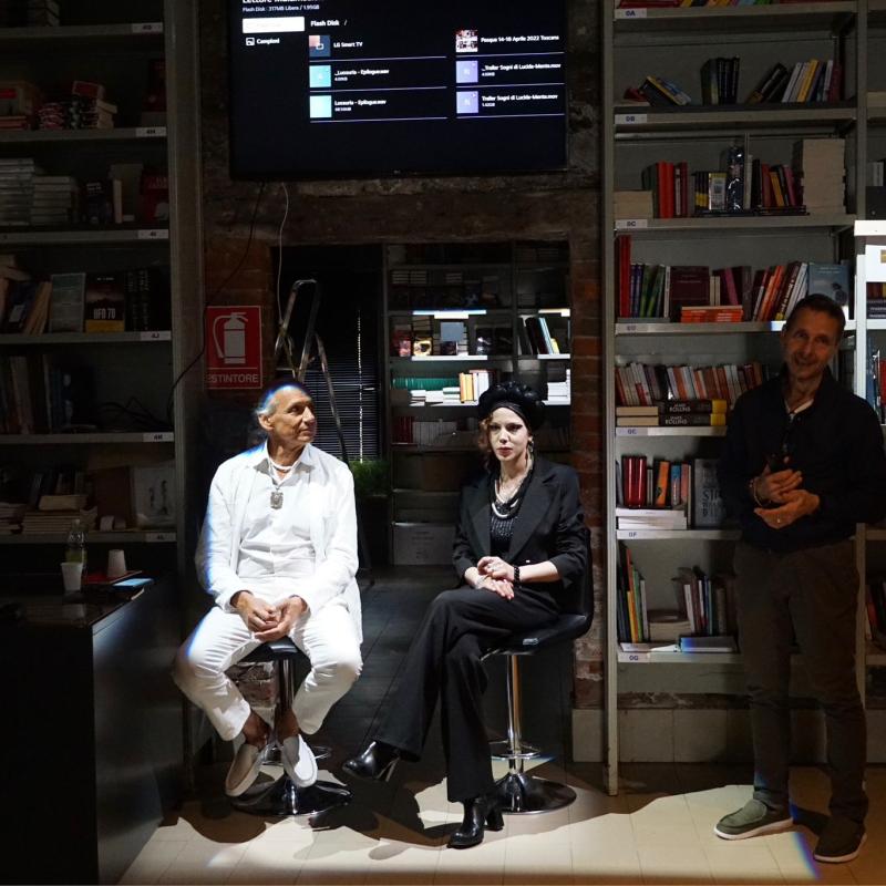 Numa Echos con Luca Colferai e Giovanni Pellizzato nello Spazio Eventi della Libreria Toletta (foto Andrea Merola).