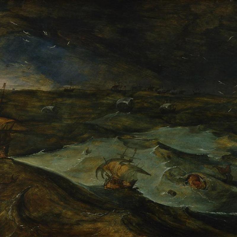 Joos de Momper  (1564–1635), Tempesta in mare (1630, Kunsthistorisches Museum Wien).