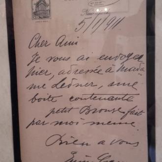 Archivio de L’Avanti: una lettera di Caruso (foto Fiorindo).